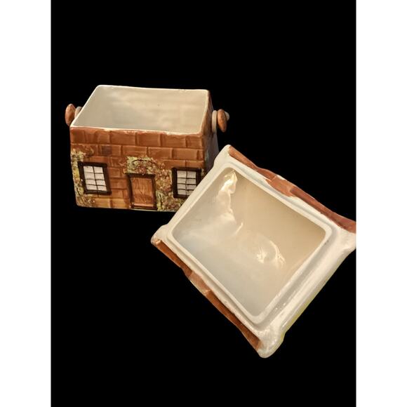 Vintage Price Kensington Ye Olde Cottage Biscuit Basket, Cookie Jar with Handle - Picture 7 of 9